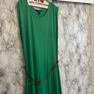 Long tall sally green maxi dress